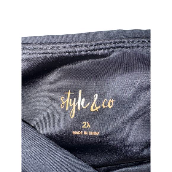 Style & Co Women's Black Leggings - Size: 2X - Picture 7 of 10